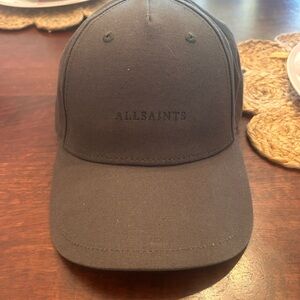 All Saints Black Logo Baseball Cap